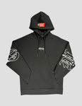 Men MILANO Paint Black Hoodie