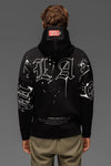 Men MILANO Paint Black Hoodie