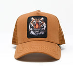 Men GOLD STAR Tiger Trucker Hat