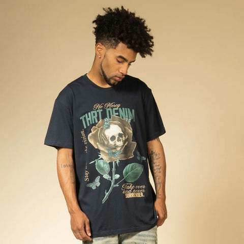 Men THRT DENIM Stay True To The Vision Rose T-Shirt