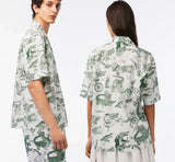 Men LACOSTE x Netflix Short Sleeve Button Up Shirt