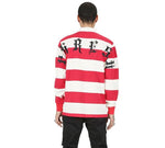 Men KLEEP Premium Long Sleeve Stripe Polo Shirt