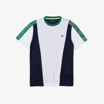 Men LACOSTE Sport Branded Bands Piqué T-Shirt