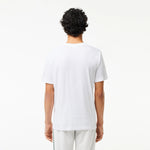 Men LACOSTE Cotton Jersey Signature Print T-Shirt