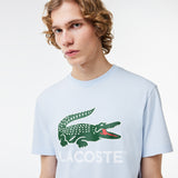 Men LACOSTE Cotton Jersey Signature Print T-Shirt