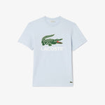 Men LACOSTE Cotton Jersey Signature Print T-Shirt