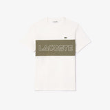 Men LACOSTE Regular Fit Printed Colorblock T-Shirt