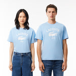 Unisex LACOSTE Signature Print Cotton T-Shirt