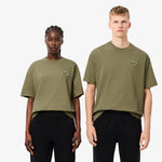 Unisex LACOSTE Loose Fit Heavy Cotton Badge T-Shirt