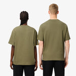 Unisex LACOSTE Loose Fit Heavy Cotton Badge T-Shirt