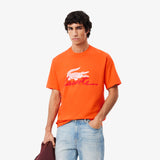 Men LACOSTE Print Cotton T-Shirt