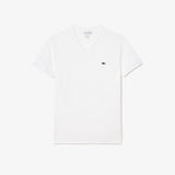 Men LACOSTE V-Neck Pima Cotton Jersey T-Shirt