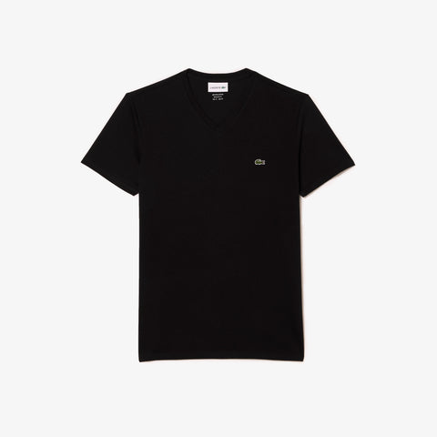 Men LACOSTE V-Neck Pima Cotton Jersey T-Shirt