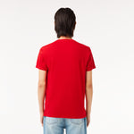 Men LACOSTE V-Neck Pima Cotton Jersey T-Shirt