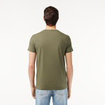 Men LACOSTE V-Neck Pima Cotton Jersey T-Shirt