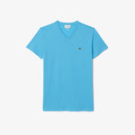 Men LACOSTE V-Neck Pima Cotton Jersey T-Shirt