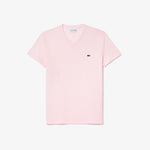 Men LACOSTE V-Neck Pima Cotton Jersey T-Shirt