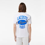 Men LACOSTE Heritage Print Cotton T-Shirt