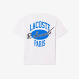 Men LACOSTE Heritage Print Cotton T-Shirt