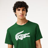 Men LACOSTE Sport Ultra-Dry Croc Print T-Shirt