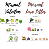 Valentine Love Letter | Mirsaal Valentine By Le Falcone Niche Collection Eau de Parfum Spray | Mirsaal Love Letter By Le Falcone Niche Collection Eau de Parfum Spray 3.4 oz 3.4 oz |