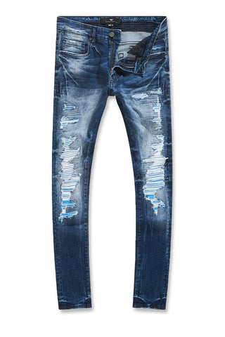 Men JORDAN CRAIG Gradient Color Ribbing Jean