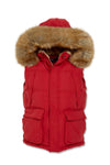 Men JORDAN CRAIG Yukon Fur Lined Puffer Vest