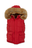 Men JORDAN CRAIG Yukon Fur Lined Puffer Vest