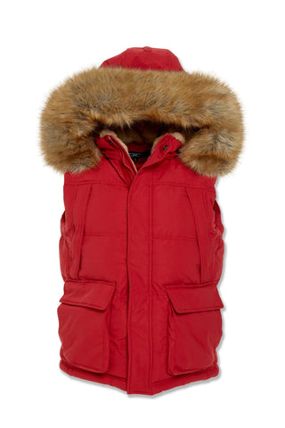 Men JORDAN CRAIG Yukon Fur Lined Puffer Vest