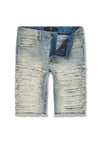 Men JORDAN CRAIG Python Denim Shorts