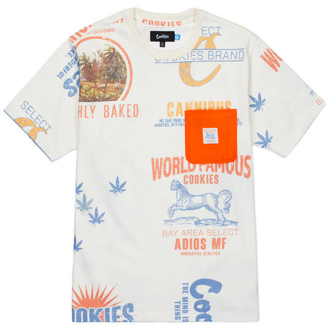 Men COOKIES Workwear All Over Printed SS T-Shirt