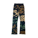 Men FIFTH LOOP Pixel Art Stacked Flare Pants