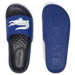 Men LACOSTE Croco Dualiste Synthetic Logo Strap Slide