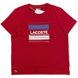 Men LACOSTE Sport Stylized Logo Print Organic Cotton T-shirt