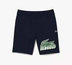 Men LACOSTE Unbrushed Cotton Fleece Shorts