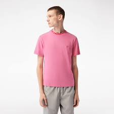 Men LACOSTE Branded Collar T-Shirt