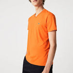 Men LACOSTE Pima Jersey V-Neck T-Shirt