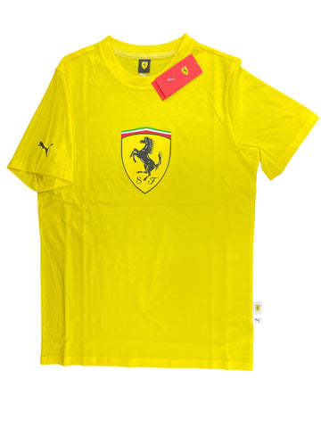 Men PUMA Ferrari Sports Wear Colored Shield T-Shirt