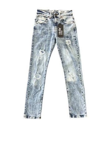 Kids EVOLUTION Slim Straight Marked Denim Jeans