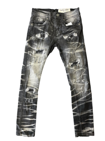 Kids FWRD Crystal Cross Denim Jeans