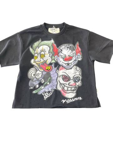 Men BKYS Monster Club Cropped Top Shirt