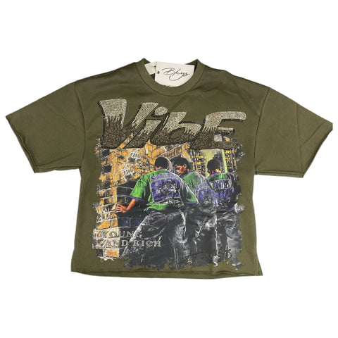 Men BKYS Vibe Cropped T-Shirt