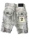Little Kids FWRD Patchwork Denim Shorts