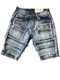 Men FWRD Patchwork Denim Shorts