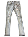 Men DENIMICITY Rip N Repair Stacked Flare Jeans