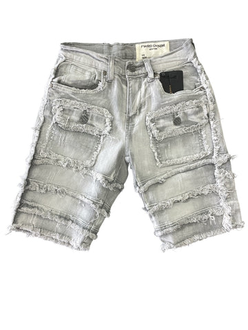 Men FWRD Patchwork Denim Shorts