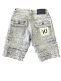 Men FWRD Patchwork Denim Shorts