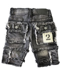 Little Kids FWRD Patchwork Denim Shorts