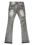Men DENIMICITY Rip N Repair Stacked Flare Jeans