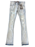 Men DENIMICITY Rip N Repair Stacked Flare Jeans
